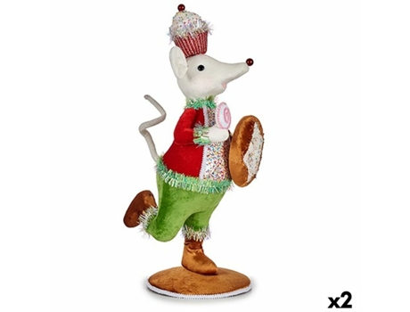 Figura Decorativa Ratón 20 x 55 x 24 cm (2 Unidades)