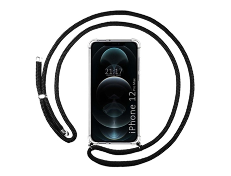 Carcasa iPhone 12 Pro Max (6.7) TUMUNDOSMARTPHONE Colgante Negro