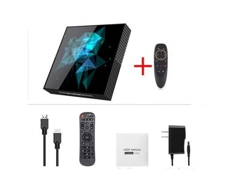 Box Smart TV Z2 2.4G/5G Wifi Bluetooth 4K Ultra HD - 2gb 16gb g10gyro/eu