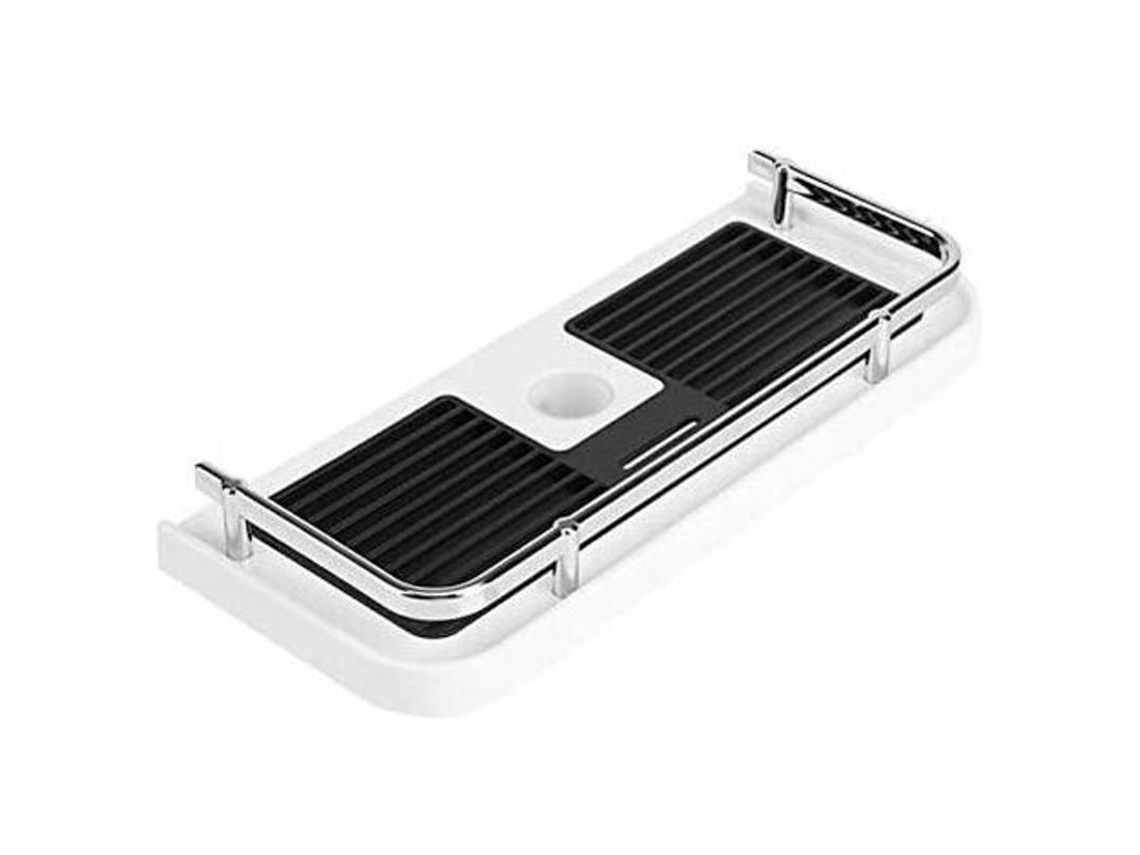 Estante De Ducha Ajustable Sin Taladrar, Con Gancho, Organizador De Baño, Diámetro 24-25 Mm