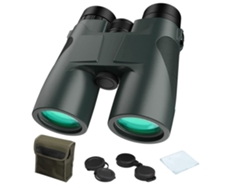 Binoculares de observación de aves 10x42 compactos para adultos, telescopio de caza profesional militar HD, tamaño de bolsillo para viajes.