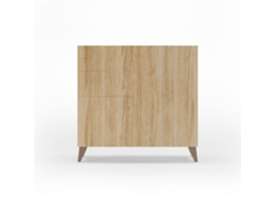 Mueble zapatero HERDASA Bergen Roble dorado, patas moka (87 x 90 x 27 cm)