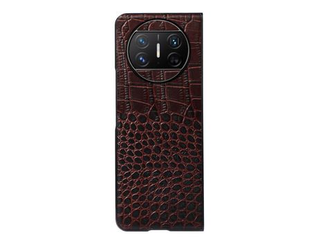 Funda para Huawei Mate X3 5G de Piel Sintética - Marrón