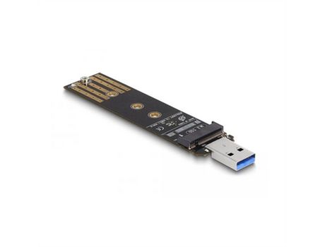 Adaptador para Disco Duro DELOCK 64197 Negro USB-A M.2