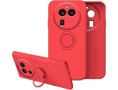 Funda para Compatível Com Oppo Find X6 Com Suporte Magnético Telefone Carro HONGWE. Silicona
