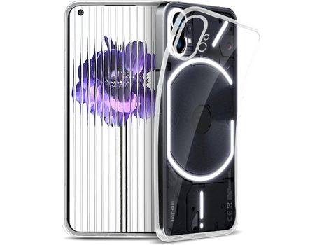 Funda para Com Nothing Phone 1 Transparente Com Função Anti-Amarelecimento Silicone Tpu Ultrafina E Macia À Prova Choque Smartphone HONGWE. Textura...