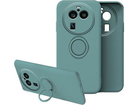Funda para Compatível Com Oppo Find X6 Pro Com Suporte Magnético Telefone Carro HONGWE. Silicona