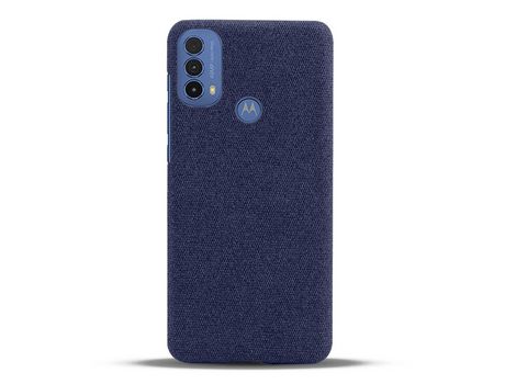 Funda para Moto E20 KSQ Piel Sintética Azul