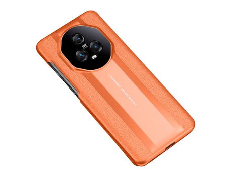 Funda para Honor Magic5 Piel Sintética Naranja