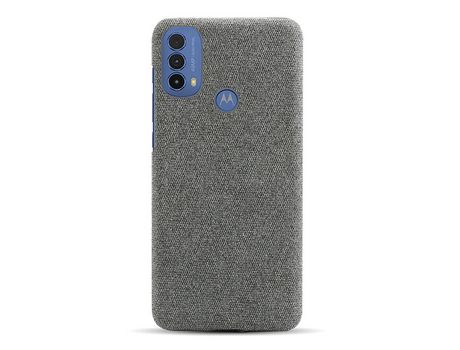 Funda para Moto E20 KSQ Piel Sintética Gris