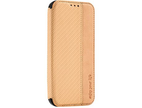 Funda Folio para iPhone 14 Pro Max ELKUAIE Piel Sintética Blanco