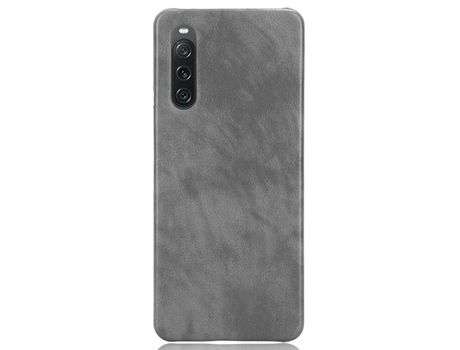Funda para Sony Xperia 10 V Piel Sintética Gris