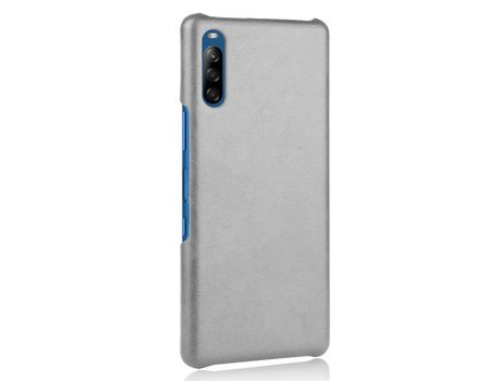 Funda para Sony Xperia L4 Piel Sintética Gris