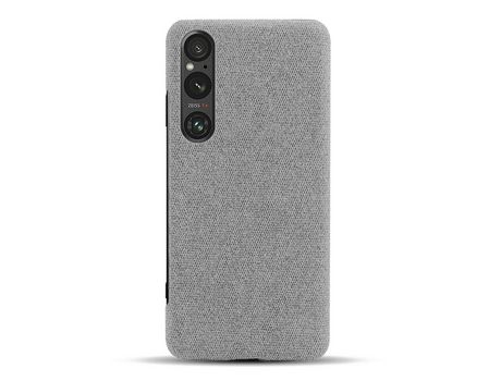 Funda para Sony Xperia 1 V Piel Sintética Gris