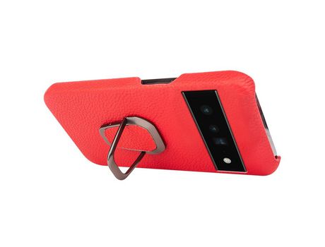 Funda para Google Pixel 6 Pro Piel Sintética Rojo