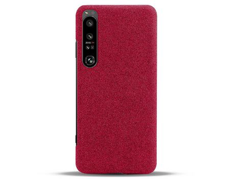 Funda para Sony Xperia 1 Iv Piel Sintética Rojo