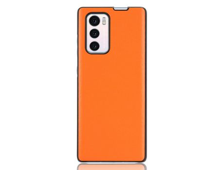 Funda para Lg Wing 5G Piel Sintética Naranja