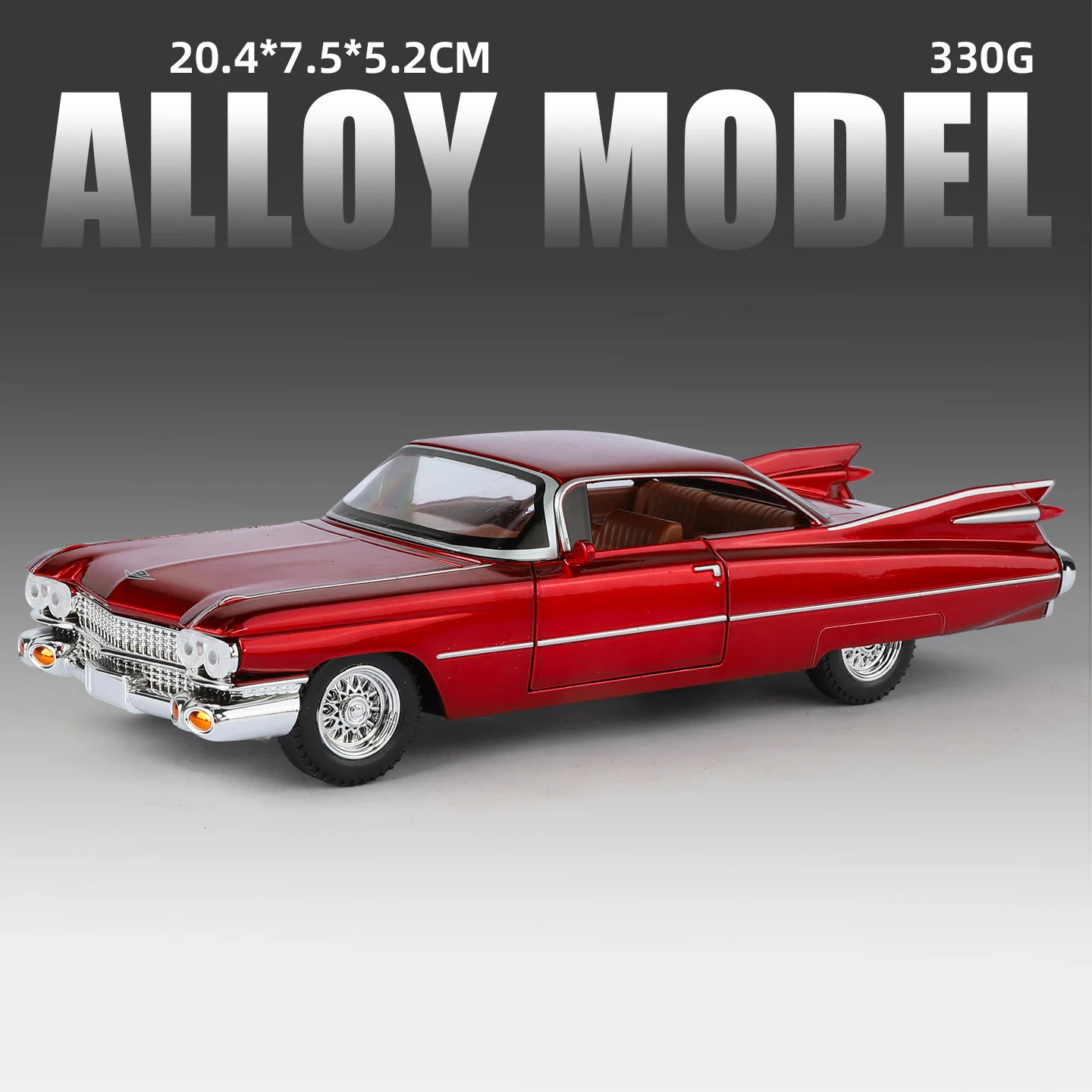 (rojo 2) Coche De Juguete A Escala 1:24, De Aleación, De Metal Fundido A Presión, Con Efectos De Sonido Y Luz.