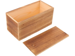 Nuobesty Caja De Madera Vintage Con Tapa Deslizante, Estilo Rústico Retro, Protección Para