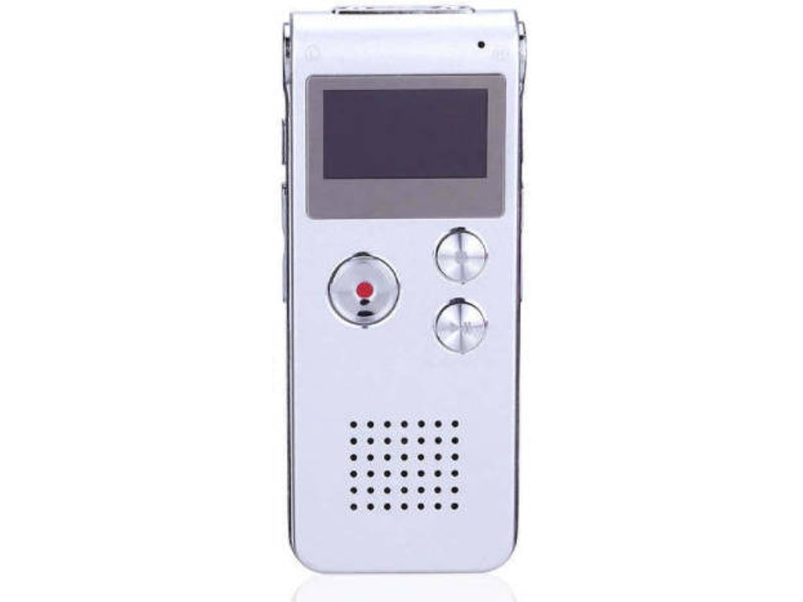 Mini grabadora USB de 16 Gb, grabadora de audio digital con memoria Flash, grabadora de 650 horas, reproductor de Mp3 estéreo 3D plateado