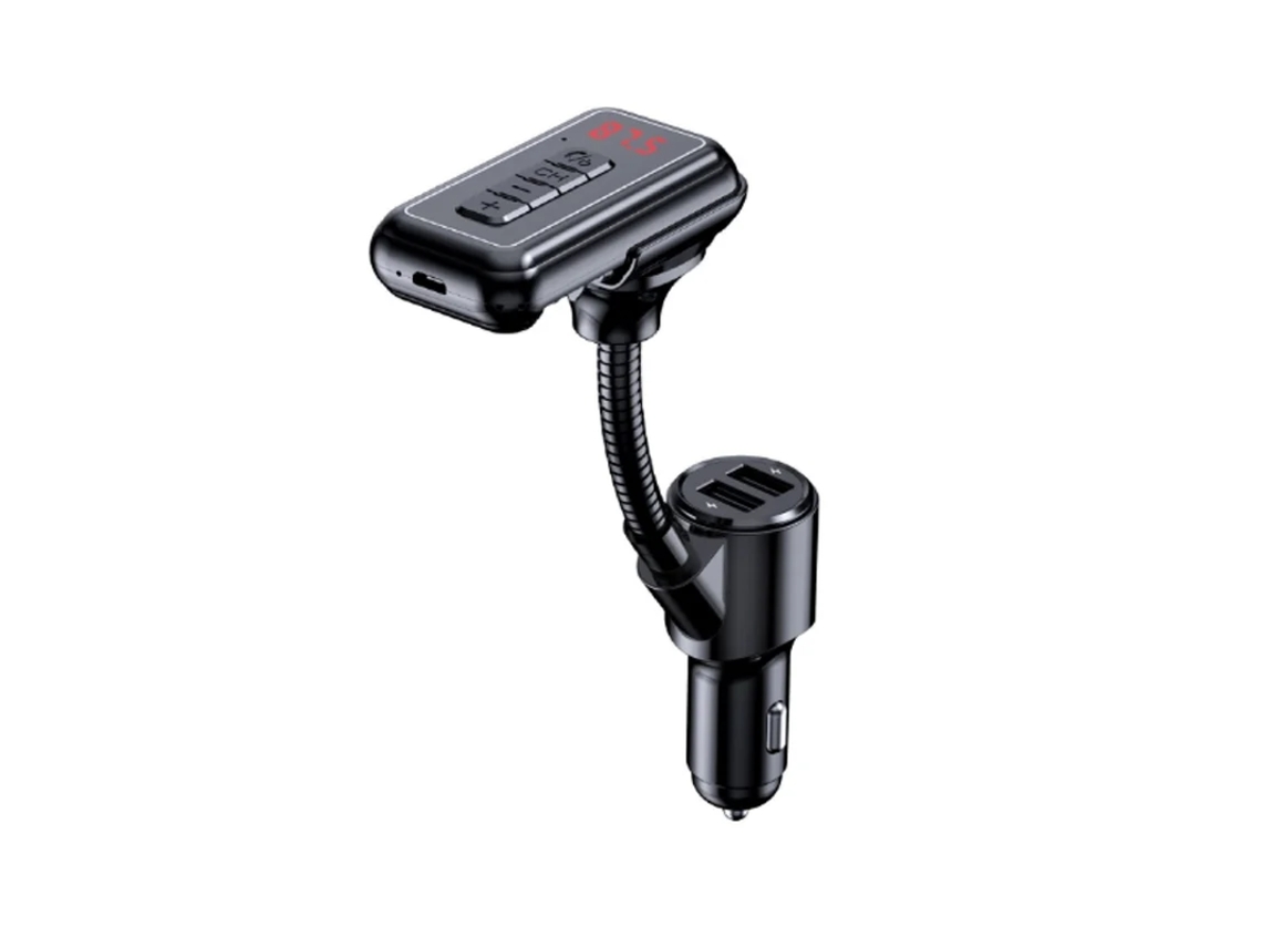 Cargador de coche inalámbrico Bluetooth YIZHOOD con transmisor FM y puertos USB duales