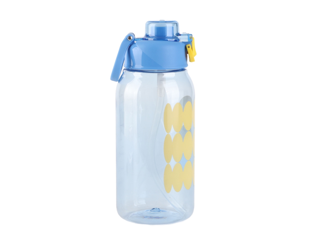 Botella de agua deportiva de plástico de 1000 ml para estudiantes en verano