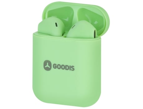 Auriculares Bluetooth True Wireless GOODIS Bt (In Ear - Micrófono - Verde)