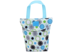 Bolsa Organizadora De Pañales Portátil, Impermeable Y Colgante Para Bebés, Ideal Para Viajes - Círculo Azul