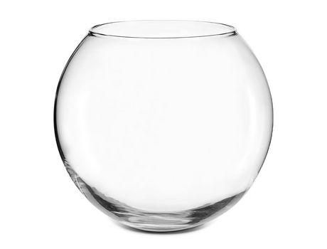 Pecera Redonda Mediana Cristal Transparente 18 x 13 cm TIENDA EURASIA