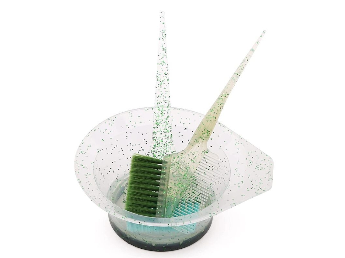 Kit De Cepillo Y Recipiente Para Teñir El Cabello, Set De Salón Con Recipiente, Peine Y Cepillos.