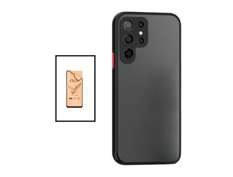 Funda para Samsung Galaxy S22 Ultra/S22 Ultra 5G PHONE CARE Vidrio Templado Negro