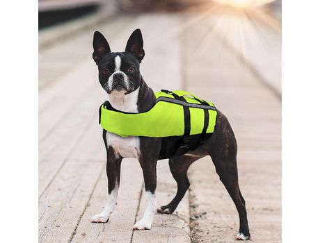 ELKUAIE Chalecos salvavidas para perros, chaleco salvavidas para perros, chalecos salvavidas inflables portátiles para perros pequeños/medianos/gra...