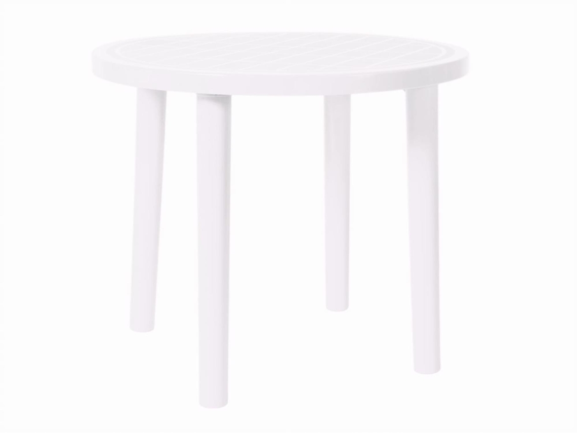 Mesa Redonda Exterior Ø86 Blanco Olot Garbar