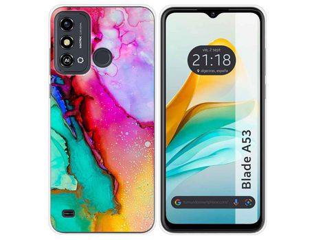 Funda para ZTE Blade A53 TUMUNDOSMARTPHONE de Silicona-Multicolor