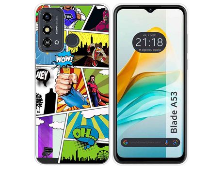 Funda para ZTE Blade A53 TUMUNDOSMARTPHONE de Silicona-Multicolor