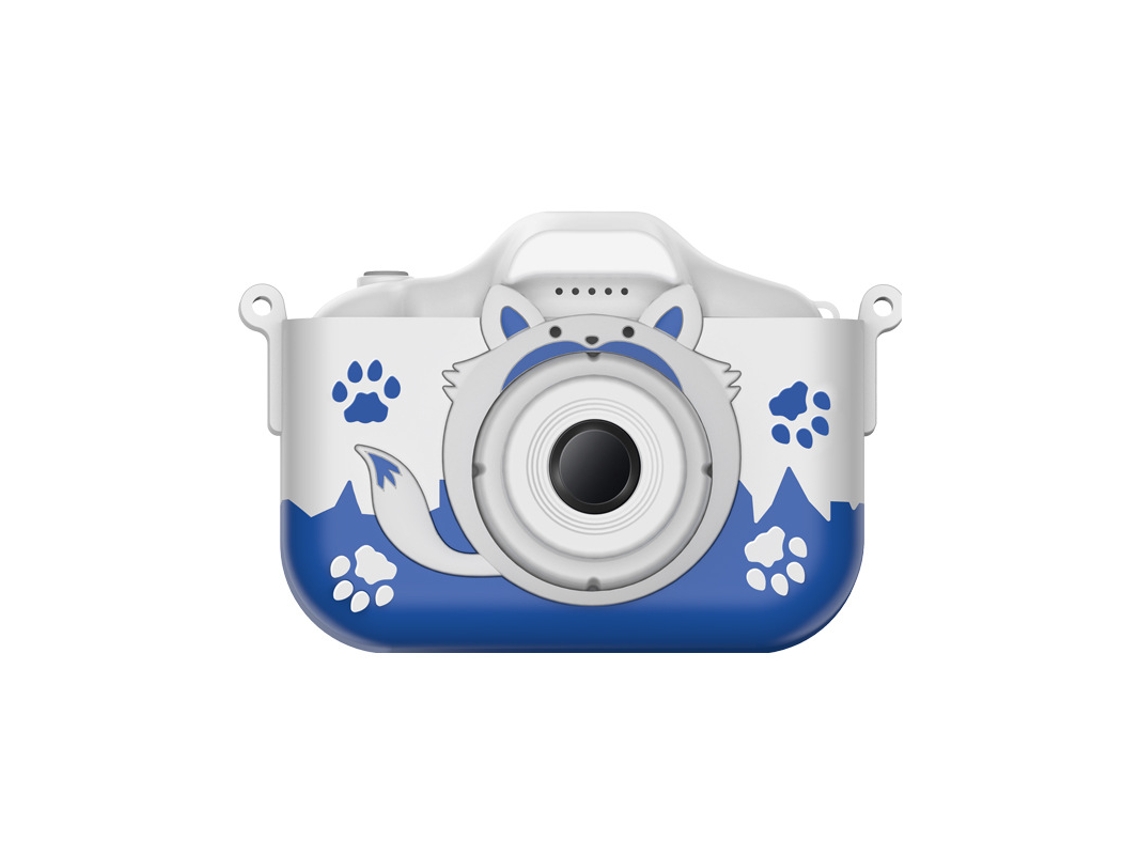 Cámara Para Niños 1080p 4000w Pixel Hd Cámara Dual Cámara Digital De Dibujos Animados Azul Gertiz