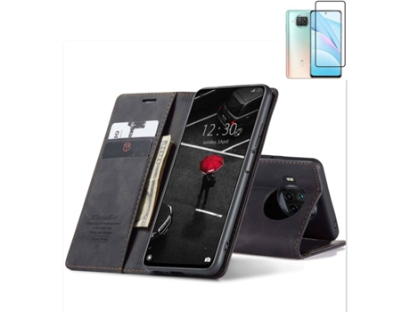 Carcasa y Protector Xiaomi Mi 10T Lite Livro Caseme Elite Negro