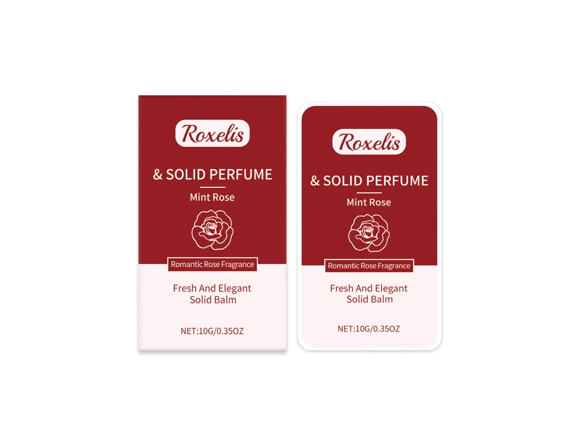 Perfume sólido de menta y rosa