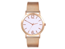 Reloj De Pulsera De Cuarzo Unisex Zhoulianfa, Estilo Casual, Rosa, Rojo, Plateado Y Negro.
