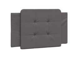 Cojín de noche Zadar en piel sintética gris EXCLUSIVO DE LA CASA (80 cm)