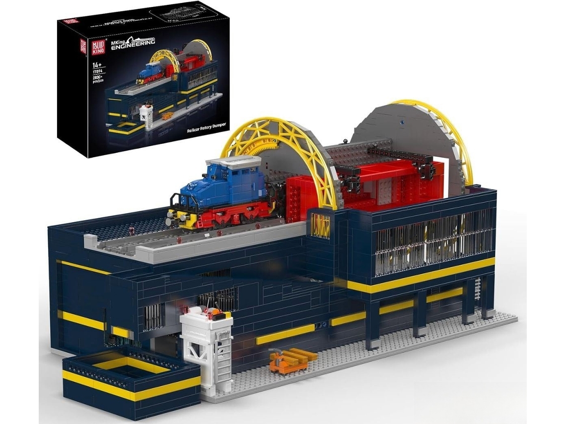 Mould King Vagón Ferroviario Volcador Rotativo 17094