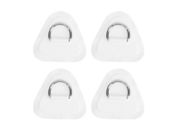 2026-4 Piezas Parche Anillo D Acero Inoxidable Para Barco Hinchable Tabla De Surf Dinghy Paddle Board Blanco