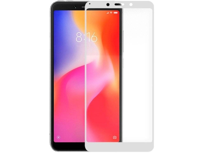 Protector de Cristal Templado Xiaomi Redmi 6, 6A COOL ACESSÓRIOS Full 3D Blanco