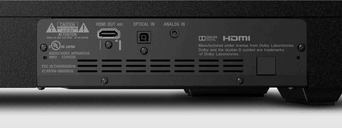 Sony Htxt100 Altavoz base para tv 2.1 de canales con tecnología bluetooth® televisor barra 80 w subwoofer