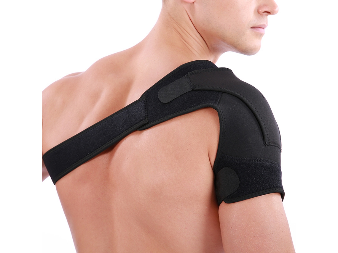 Hombrera Derecha De Poliéster Aerodinámico. Vendaje Deportivo Ajustable. Protector De Hombro, Apto Para El Ejercicio*.
