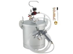 Pulverizador de pintura de alta presión Succebuy, 2,5 galones, 10 L, boquilla de 1,5 mm, para uso comercial, plateado