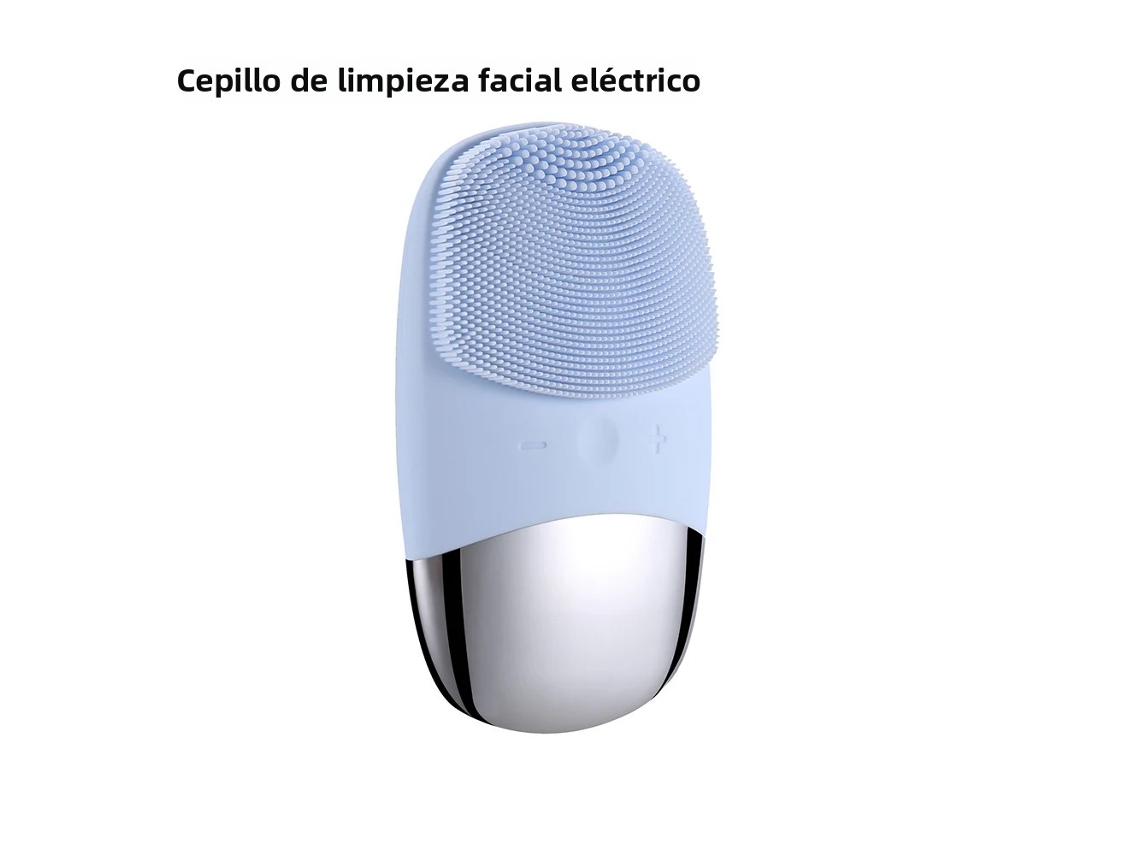 Escova de Limpeza Facial Elétrica Sônica , Dispositivo de Limpeza Facial, Esfoliante, Recarregável, Ipx 7 MDUG (azul)
