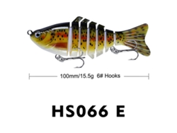 Señuelo De Pesca Swimbaits De Accionamiento Duro De Hundimiento Lento De 7 Secciones Y 10 Cm De Aspecto Realista