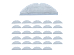 Paquete de 30 almohadillas para aspiradora compatibles con el paño de piso reutilizable Roborock T7s.