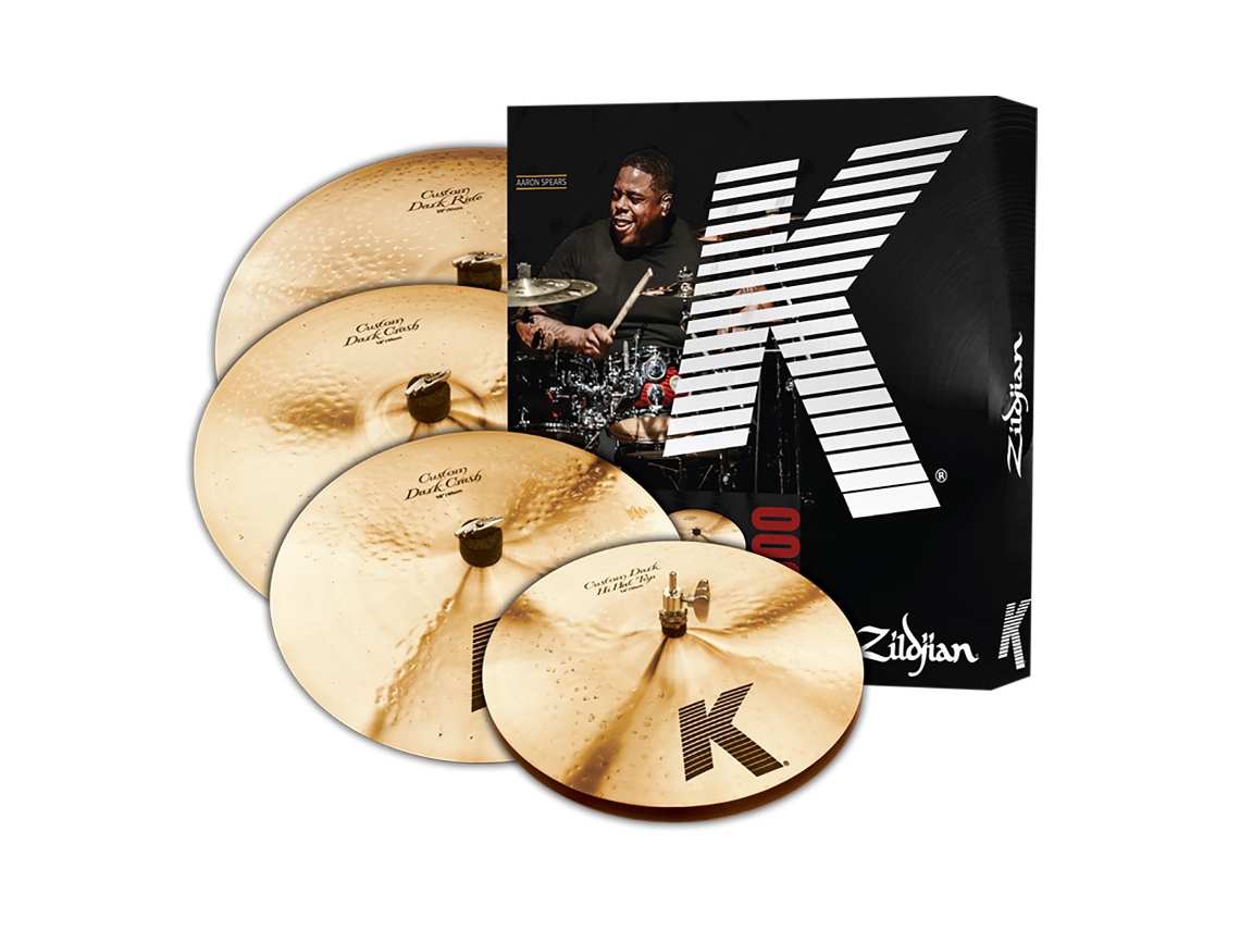 ZILDJIAN set pratos k cust dark kcd900
